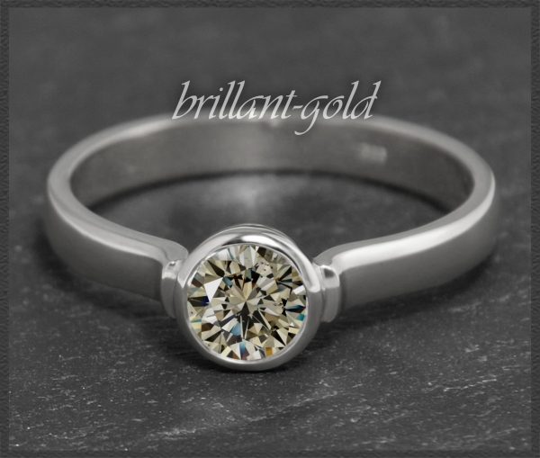 Brillant Ring aus 585 Gold; 0,67ct, VS1